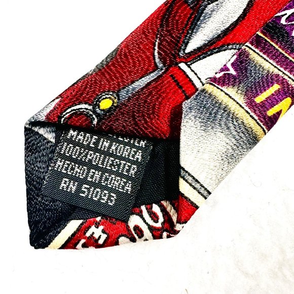 Vintage Official Coca-Cola Neck Tie Drive-In Movie Collectible Tie - Picture 9 of 10